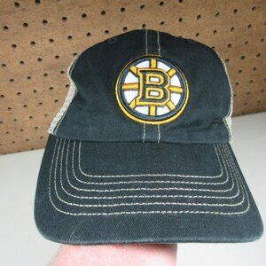 47 Brand mens Boston Bruins NHL Hockey snapback hat OS EUC